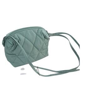 Vera Bradley Ultralight Camera Bag Quilted Nylon Travel Crossbody Green NWT